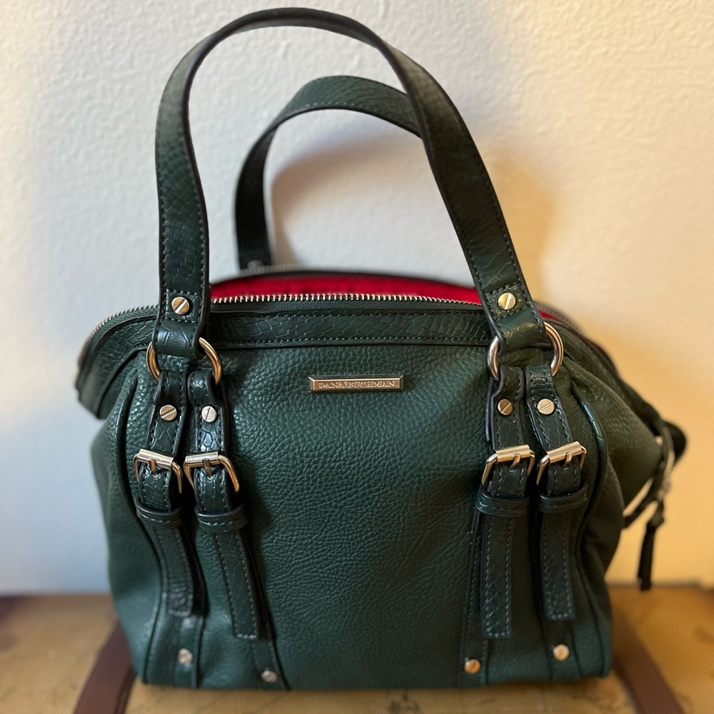 Dana Buchman forest green satchel